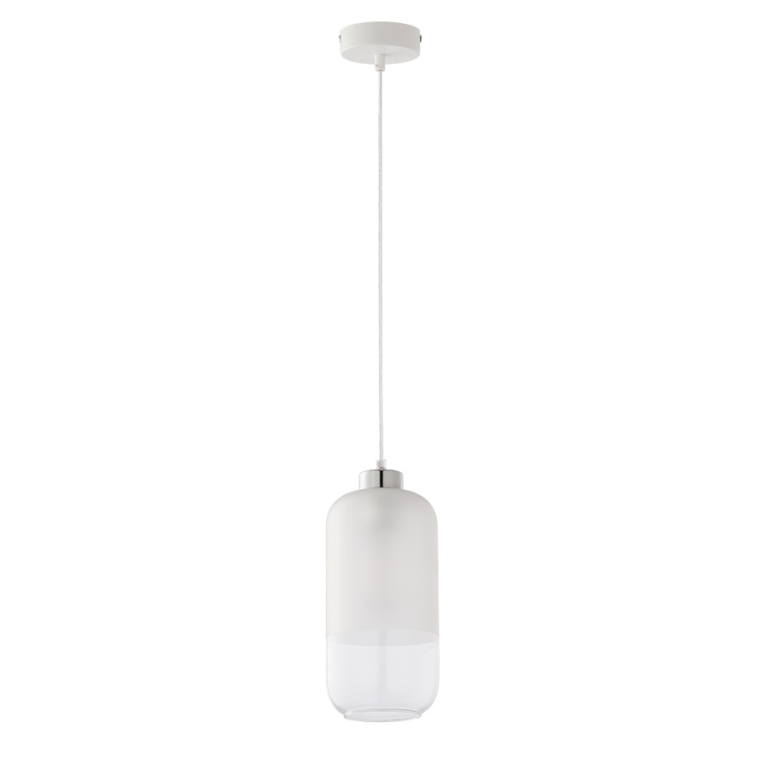 Asendusklaas lühtrile MARCO E27, läbimõõt 14 cm, läbipaistev/valge