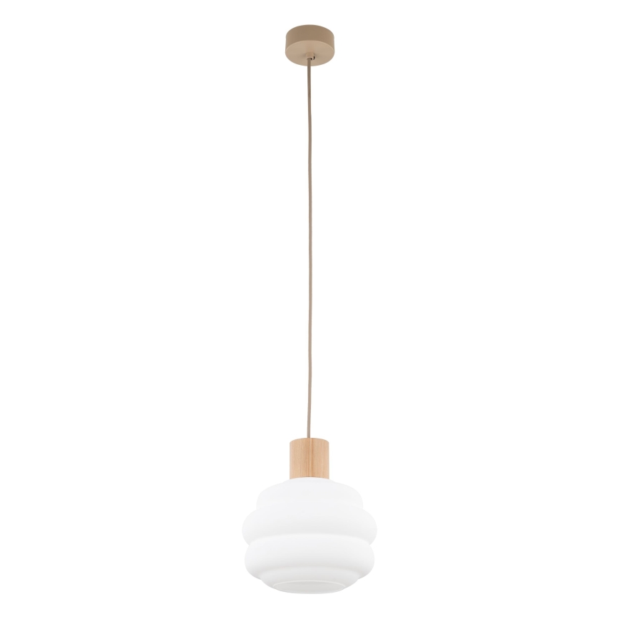 Asendusklaas lühtrile MELIA E27, läbimõõt 20 cm, valge