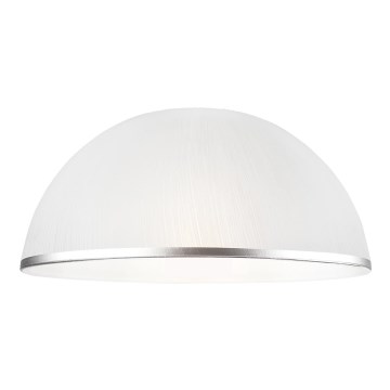 Asendusklaas lühtrile RETRO, ANTICO E27, läbimõõt 30 cm, valge/hõbedane