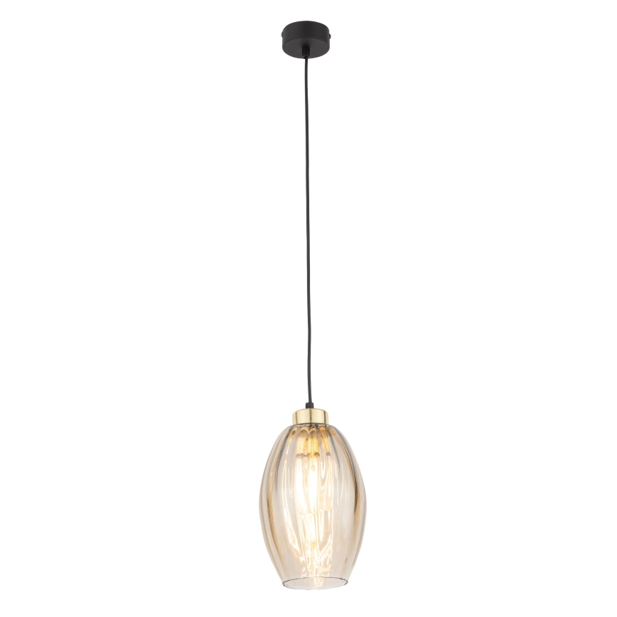 Asendusklaas lühtrile SEBO E27, läbimõõt 17 cm, suitsune beež