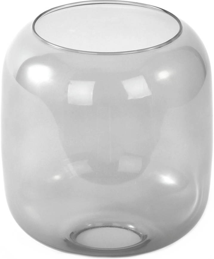 Asendusklaas ripp-lühtrile E27, läbimõõt 14 cm, suitsuhall