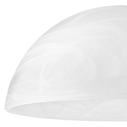 Asendusklaas lühtrile E27 130x300 mm valge