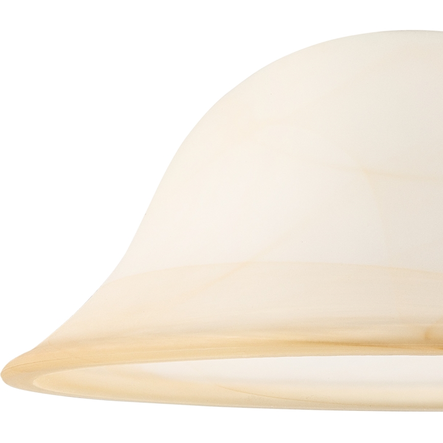 Klaasist asenduslühter SFERA E27 130x300 mm beež