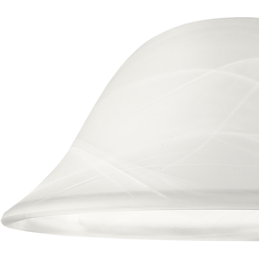 Asenduskuppel klaasist SFERA E27 130x300 mm valge
