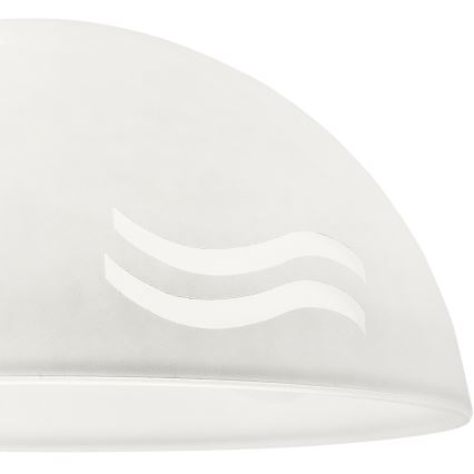 Asendusklaas lühtrile SFERA E27 140x300 mm valge