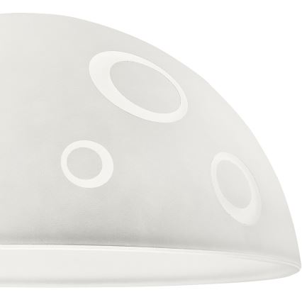 Klaasist asenduslühter SFERA E27 140x300 mm valge