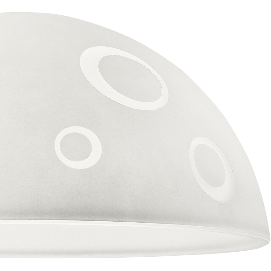 Klaasist asenduslühter SFERA E27 140x300 mm valge