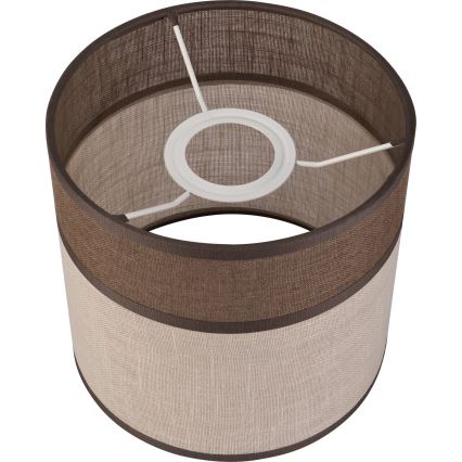 Asendusvari lühtrile, põrandalambile ja seinavalgustile ANDREA E27 d. 16 cm pruun/beež