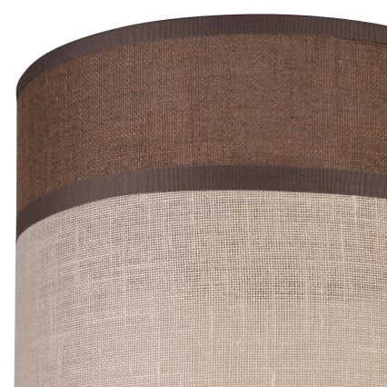Asendusvari lühtrile, põrandalambile ja seinavalgustile ANDREA E27 d. 16 cm pruun/beež