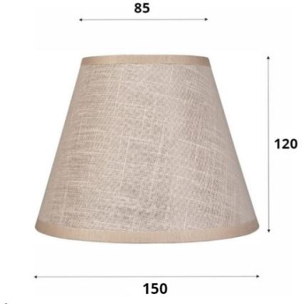 Asendusvari lühtrile ja seinavalgustile ANTONIO E14 120x150 mm beež