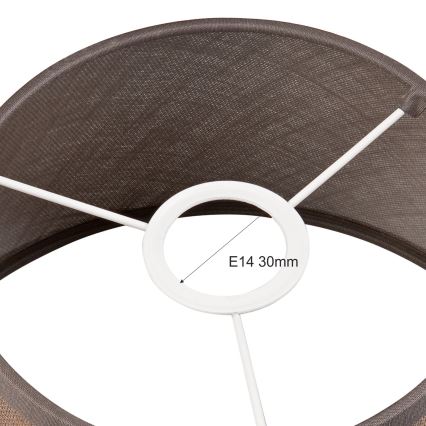 Asendusvari lühtrile ja seinavalgustile ANTONIO E14 120x200 mm pruun