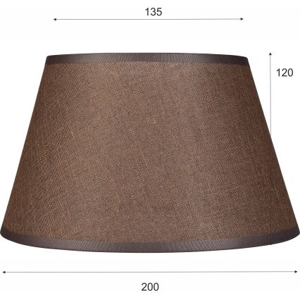 Asendusvari lühtrile ja seinavalgustile ANTONIO E14 120x200 mm pruun
