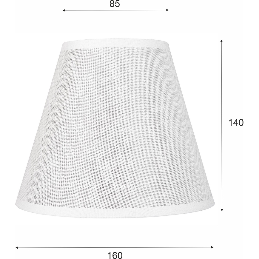 Asendusvari lühtrile ja seinavalgustile ANTONIO E14 140x160 mm valge