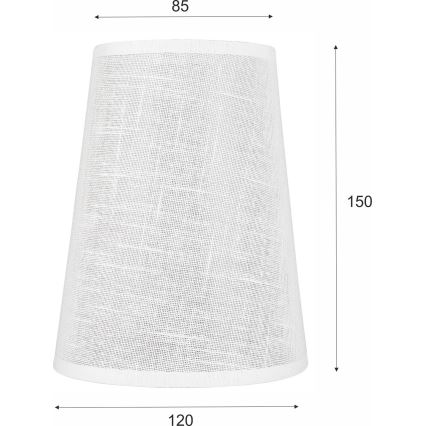Asendusvari lühtrile ja seinavalgustile ANTONIO E14 150x120 mm valge