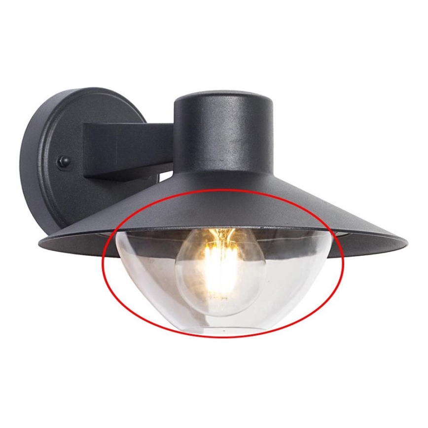 Asenduslambivarjuk VEERLE E27 — läbipaistev, sobib seina-, lühtri- ja lauavalgustitele.