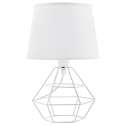Asendusvari laualambile DIAMOND E27 17x20 cm valge