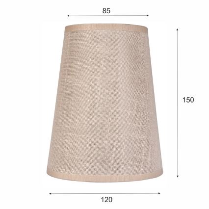 Asendusvari lühtrile ja seinavalgustile ANTONIO E14 150x120 mm beež