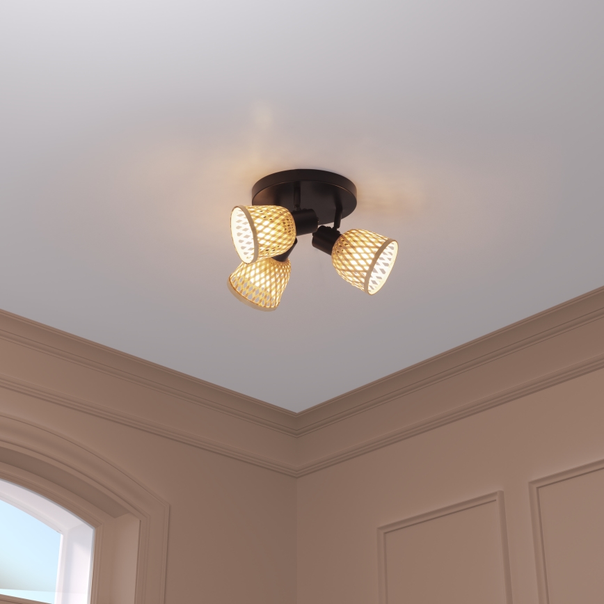 Atmosphera - Laespott LIO 3xE14/25W/230V bambusest