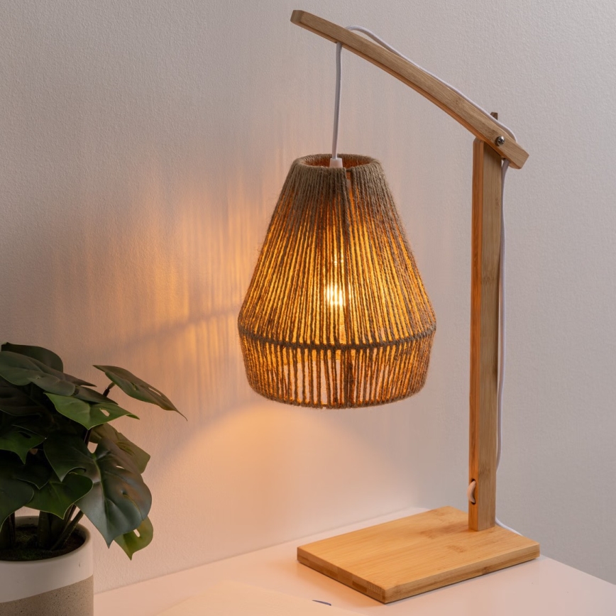 Atmosphera - Laualamp KARLA 1xE27/40W/230V bambus