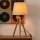 Atmosphera - Laualamp RUNO 1xE27/25W/230V bambus/kreemikas