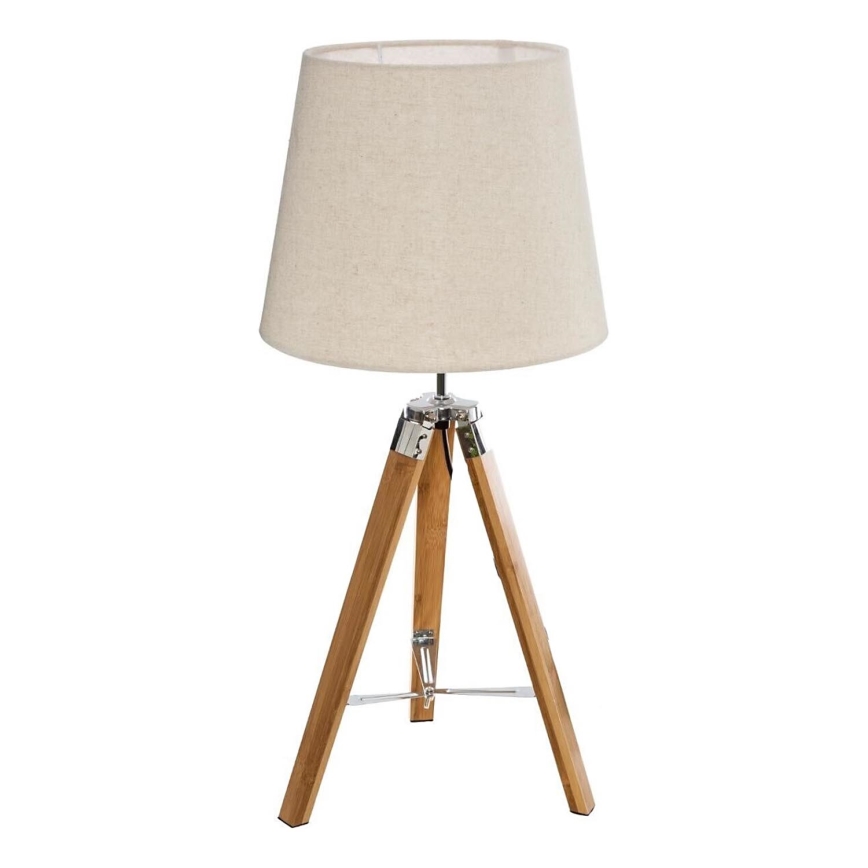 Atmosphera - Laualamp RUNO 1xE27/25W/230V bambus/kreemikas