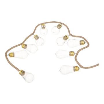 Atmosphera - LED dekoratiivne kett GARLAND 10xLED/2xAA 1,65m soe valge