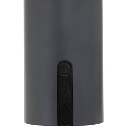 Atmosphera - LED Laetav väli puutetundlik laualamp JANY LED/3,7V 22 cm 2200 mAh IP44 must