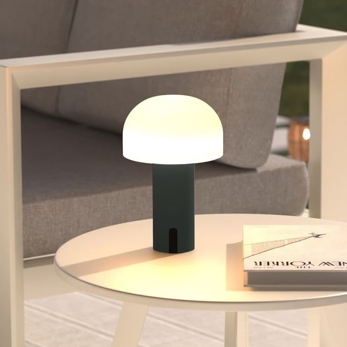 Atmosphera - LED Laetav väli puutetundlik laualamp JANY LED/3,7V 22 cm 2200 mAh IP44 must