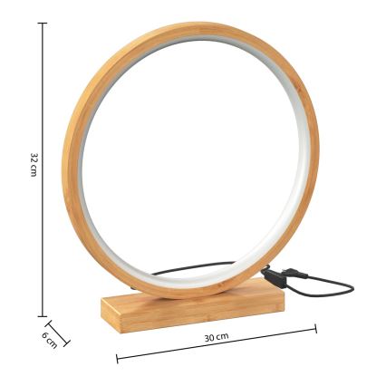 Atmosphera - LED Laualamp STELA LED/2,7W/230V bambus