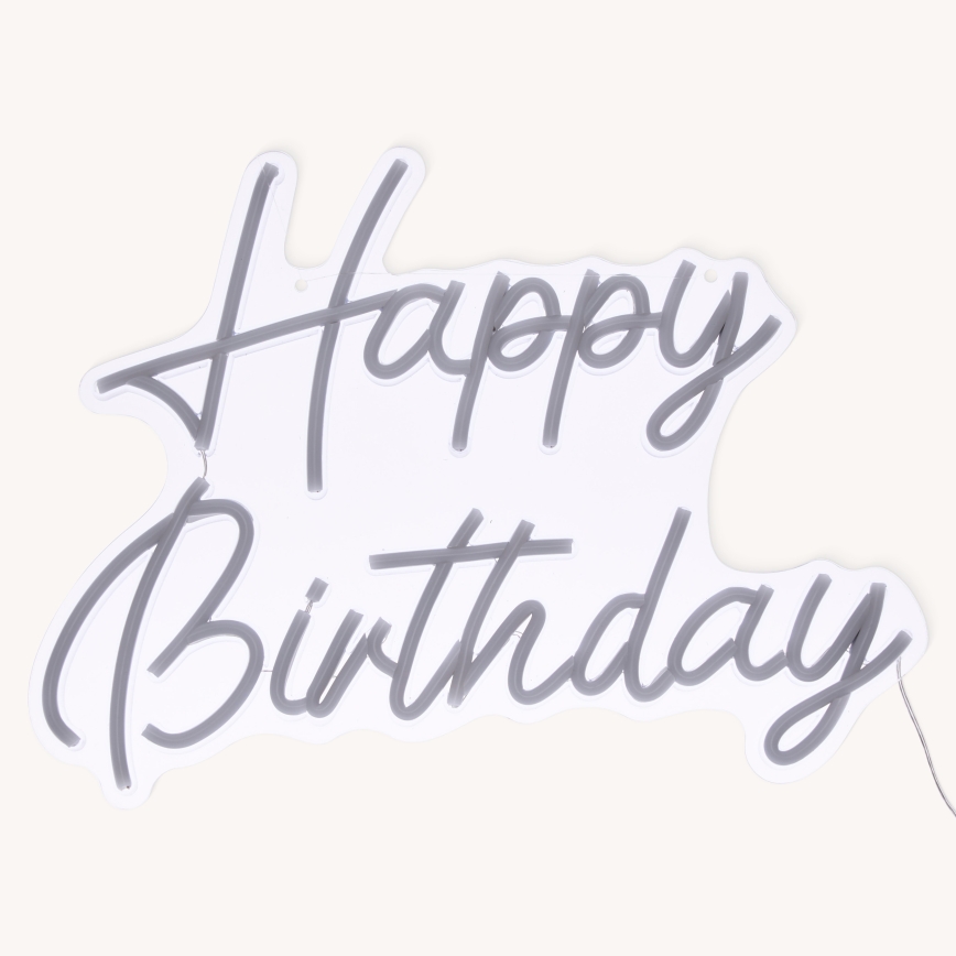 Atmosphera - LED-neoonseina dekoratsioon HAPPY BIRTHDAY LED/5V