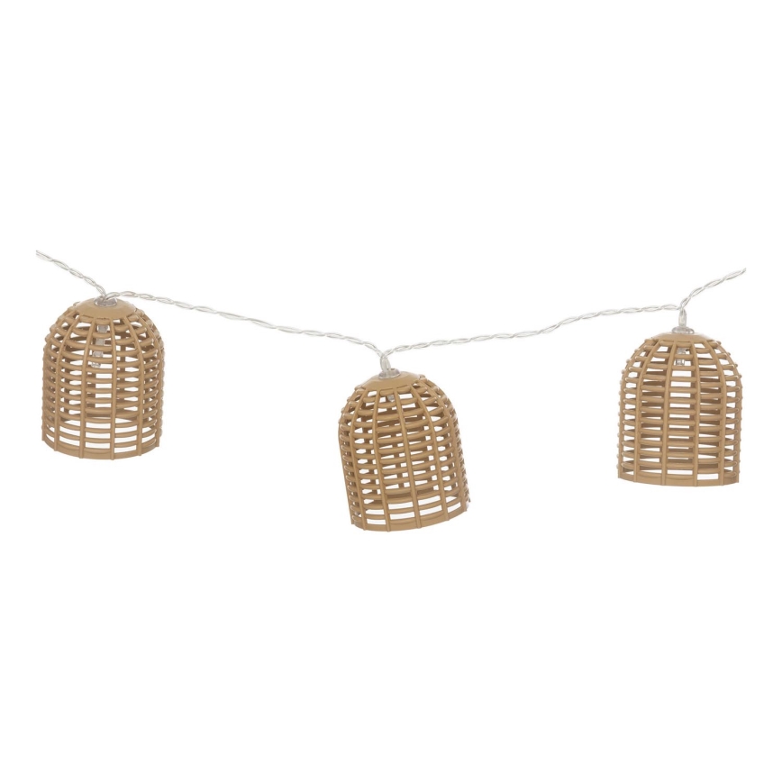 Atmosphera - LED päikesetoitega dekoratiivkett AIA 10xLED 3,35m IP44 soe valge 1500 mAh