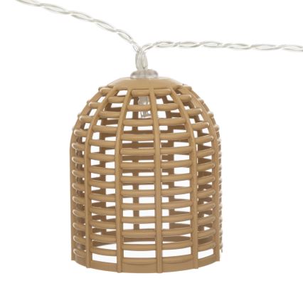 Atmosphera - LED päikesetoitega dekoratiivkett AIA 10xLED 3,35m IP44 soe valge 1500 mAh