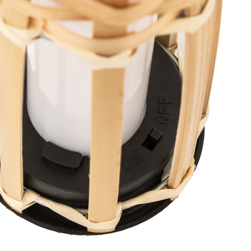 Atmosphera - LED Päikesepaneeliga valgusti MACEO LED/1,2V 300 mAh IP44 bambus