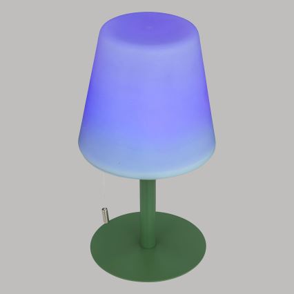 Atmosphera - LED RGBW Laetav väli laualamp ZACK LED/3,7V 1200 mAh IP44 roheline