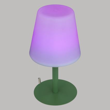 Atmosphera - LED RGBW Laetav väli laualamp ZACK LED/3,7V 1200 mAh IP44 roheline