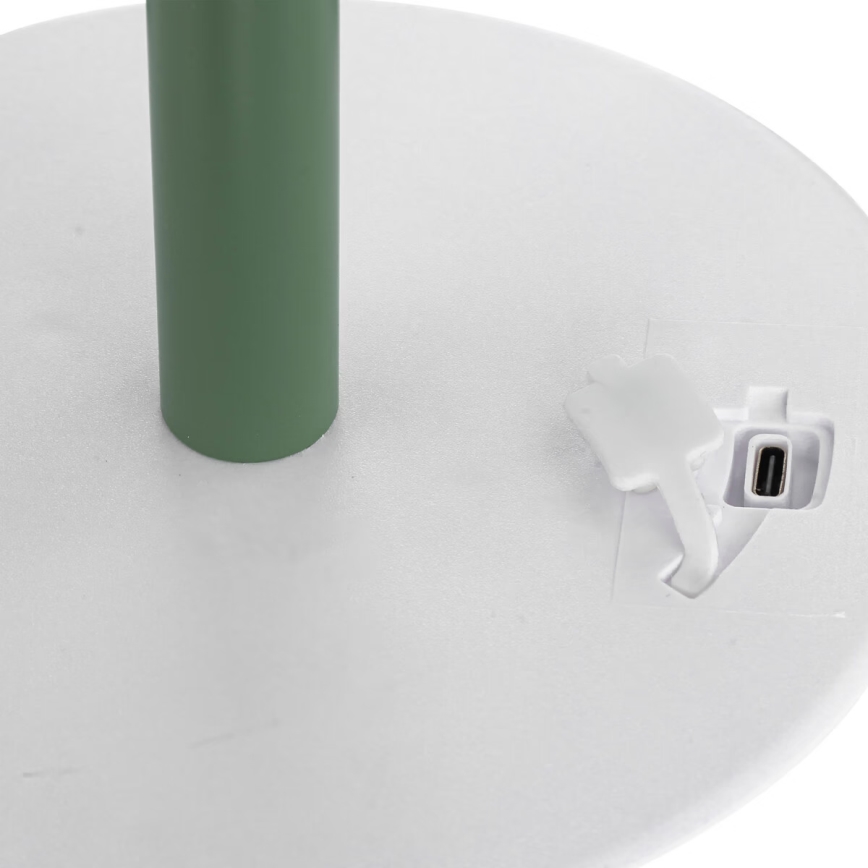 Atmosphera - LED RGBW Laetav väli laualamp ZACK LED/3,7V 1200 mAh IP44 roheline