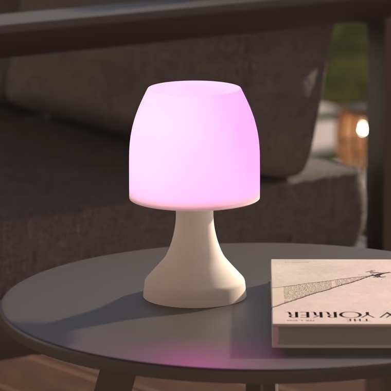 Atmosphera - LED RGB Väli laualamp DOKK LED/3xAAA 19,5 cm IP44