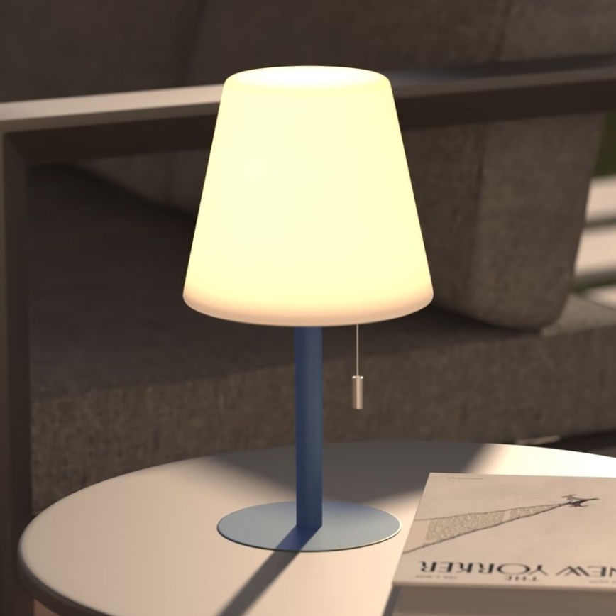 Atmosphera - LED RGBW Laetav väli laualamp ZACK LED/3,7V 1200 mAh IP44 türkiis