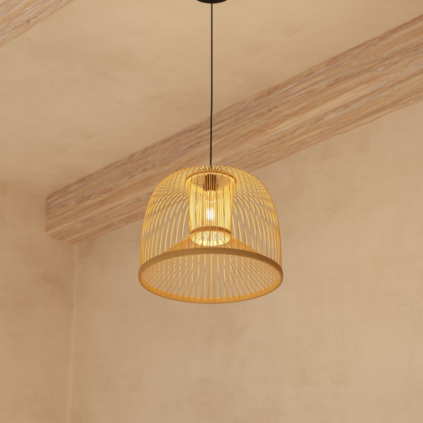 Atmosphera - Lühter AMY 1xE27/40W/230V bambus