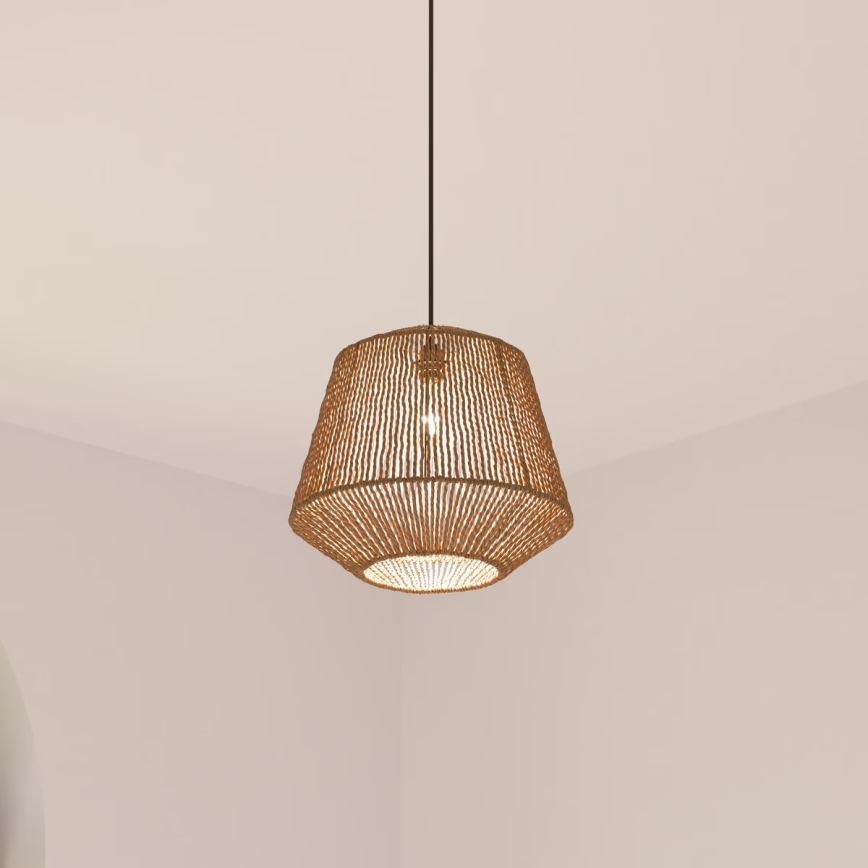 Atmosphera - Lühter JILY 1xE27/40W/230V džuut beež