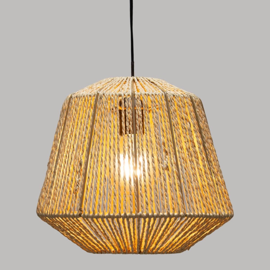 Atmosphera - Lühter JILY 1xE27/40W/230V džuut beež