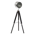Atmosphera - Põrandalamp EBOR 1xE27/25W/230V mänd/läikiv kroom