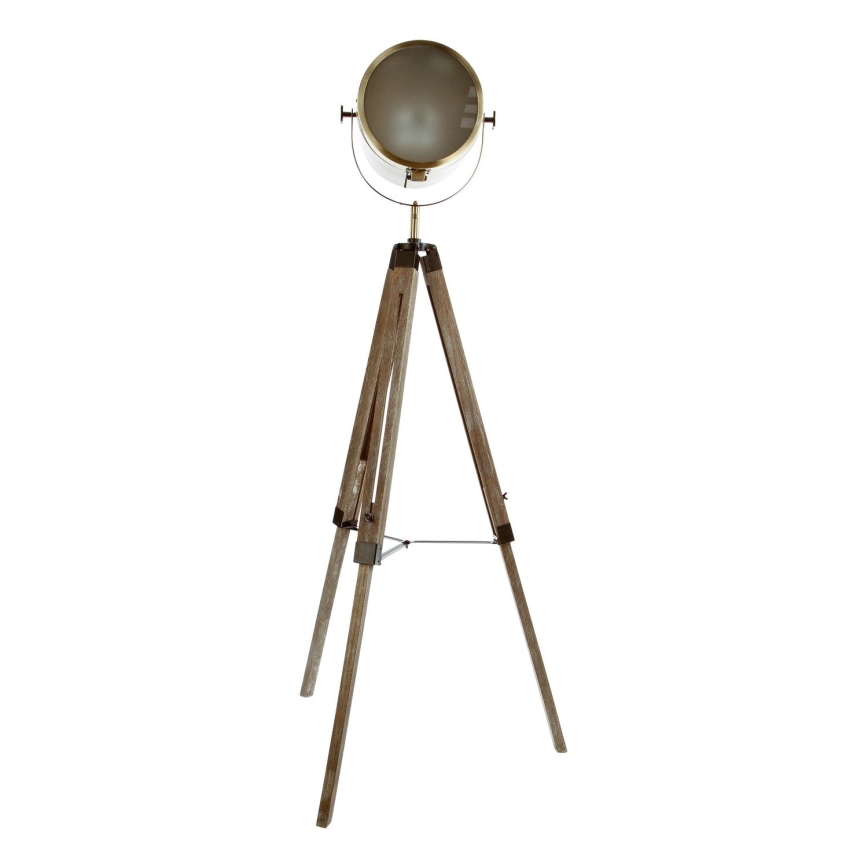 Atmosphera - Põrandalamp EBOR 1xE27/25W/230V mänd/messing