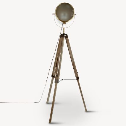 Atmosphera - Põrandalamp EBOR 1xE27/25W/230V mänd/messing