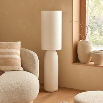 Atmosphera - Põrandalamp KEYAH 1xE27/40W/230V 111 cm valge