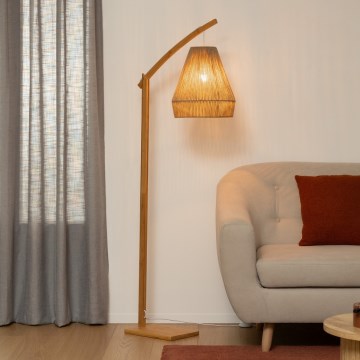 Atmosphera - Põrandalamp PALM 1xE27/60W/230V bambus/kanep