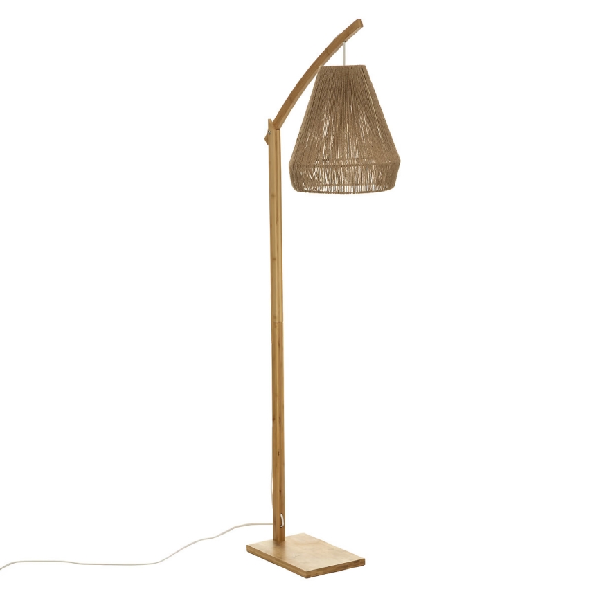 Atmosphera - Põrandalamp PALM 1xE27/60W/230V bambus/kanep