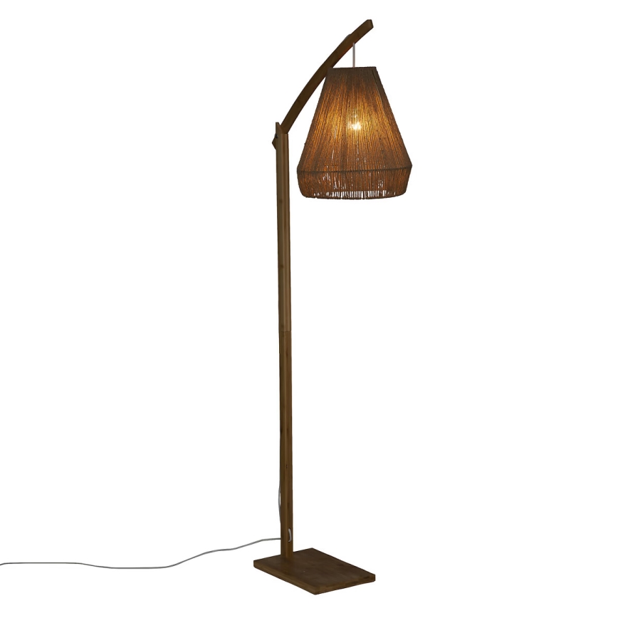 Atmosphera - Põrandalamp PALM 1xE27/60W/230V bambus/kanep