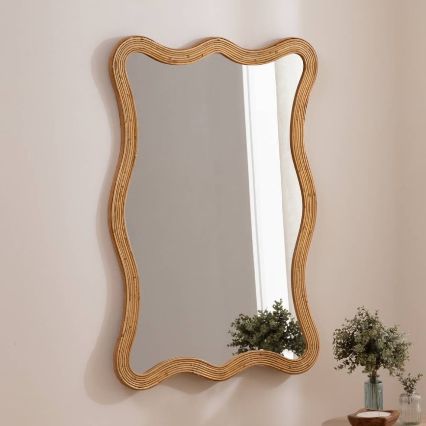 Atmosphera - Seinapeegel MAGGIE 100x70 cm rotangist