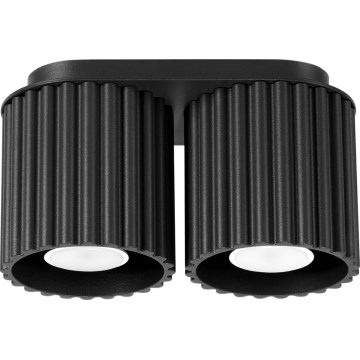 AURA suunatav laevalgusti 2xGU10/10W/230V must